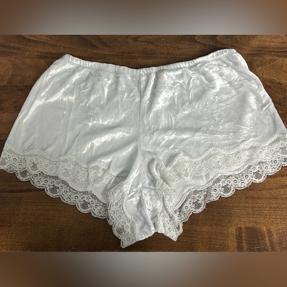 LOVE by GAP White Velvet Shorts